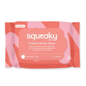 Squeaky Pet Probiotic Pet Ear Wipes 20pk