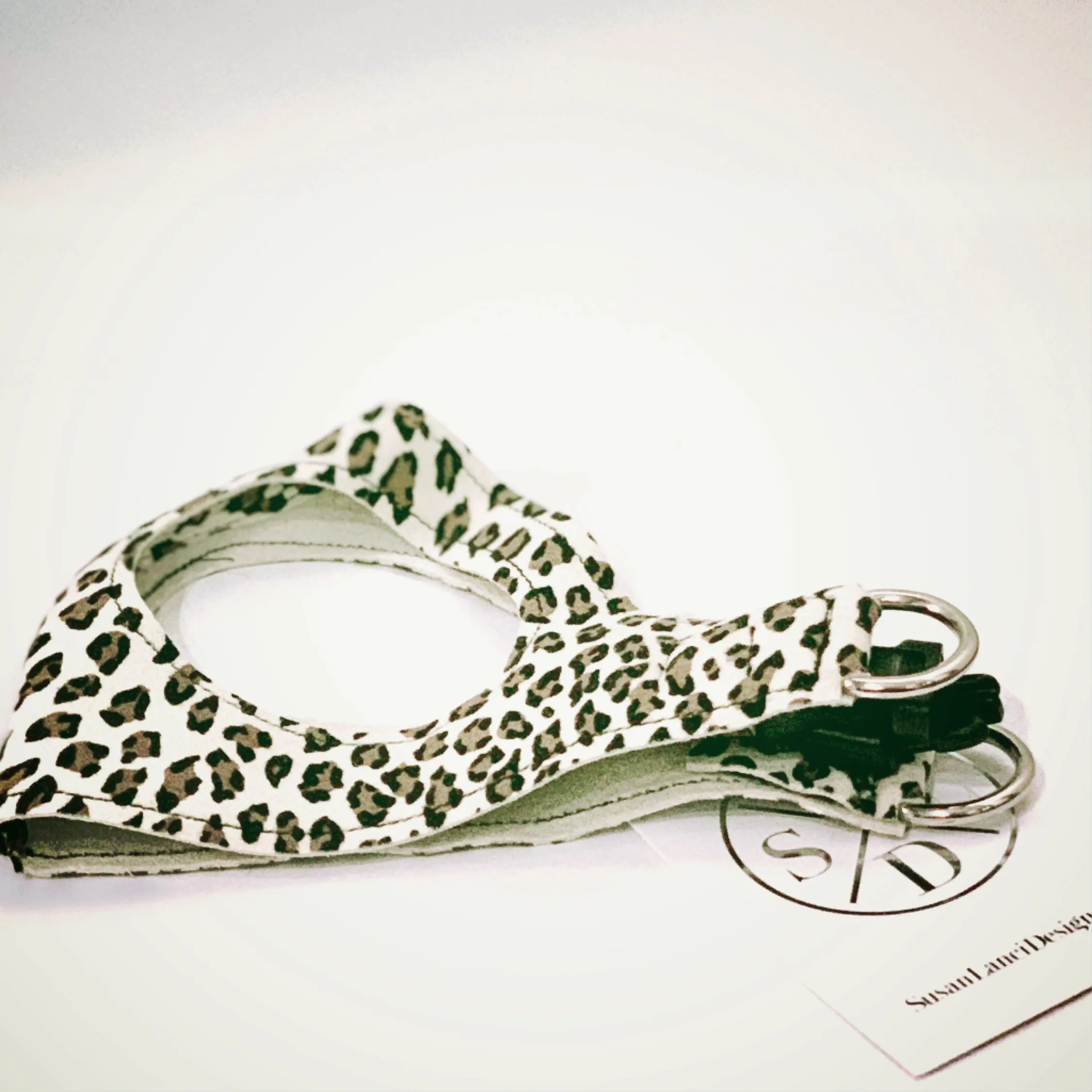 ultra-suede step in harness - light cheetah