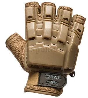 Valken V-Tac Half Finger Plastic Gloves - Tan