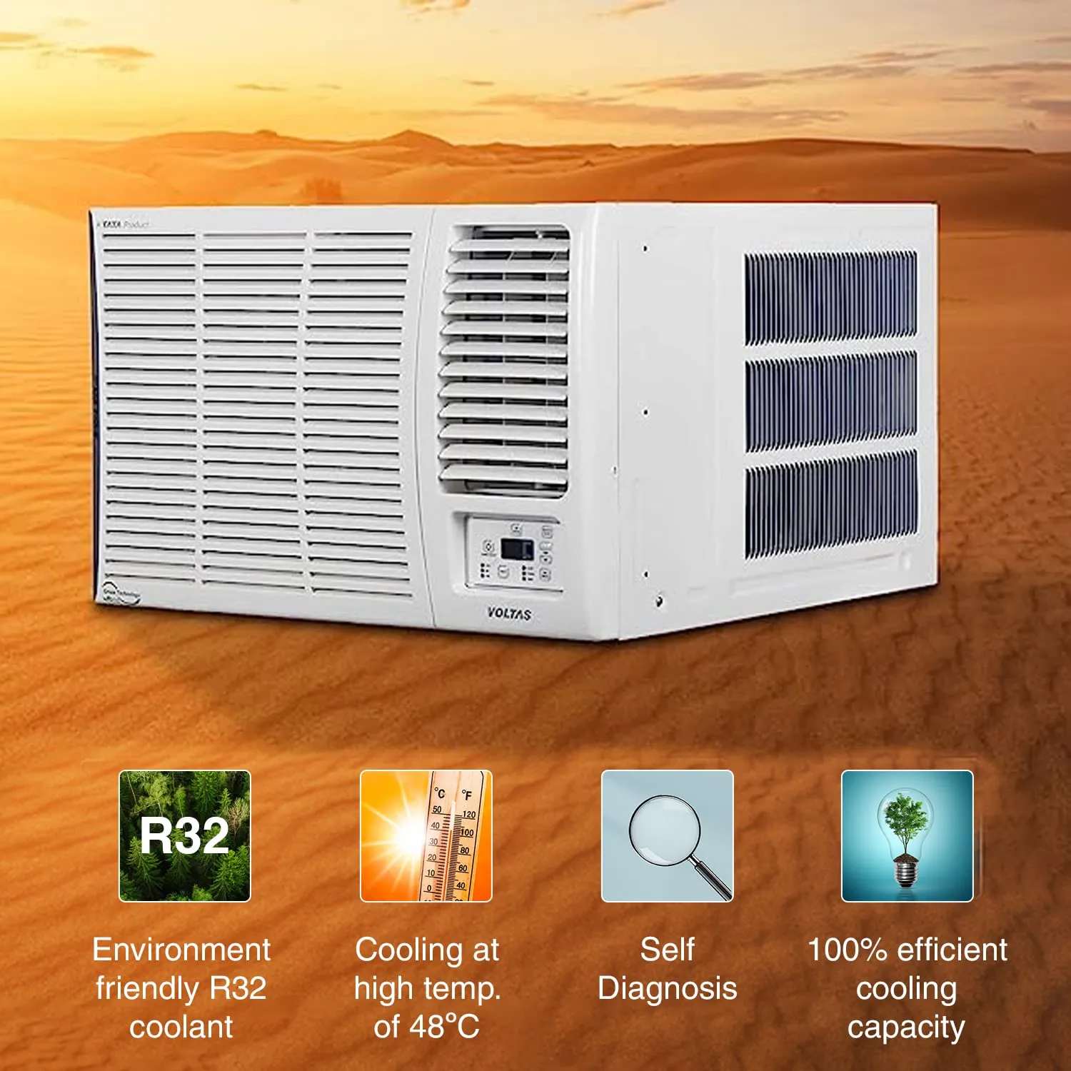 Voltas 183V Vertis Elite Marvel 1.5 Ton 3 Star Inverter Window AC