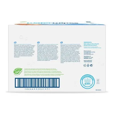 WaterWipes Plastic-Free Original Unscented 99.9% Water Based Baby Wipes - 540ct