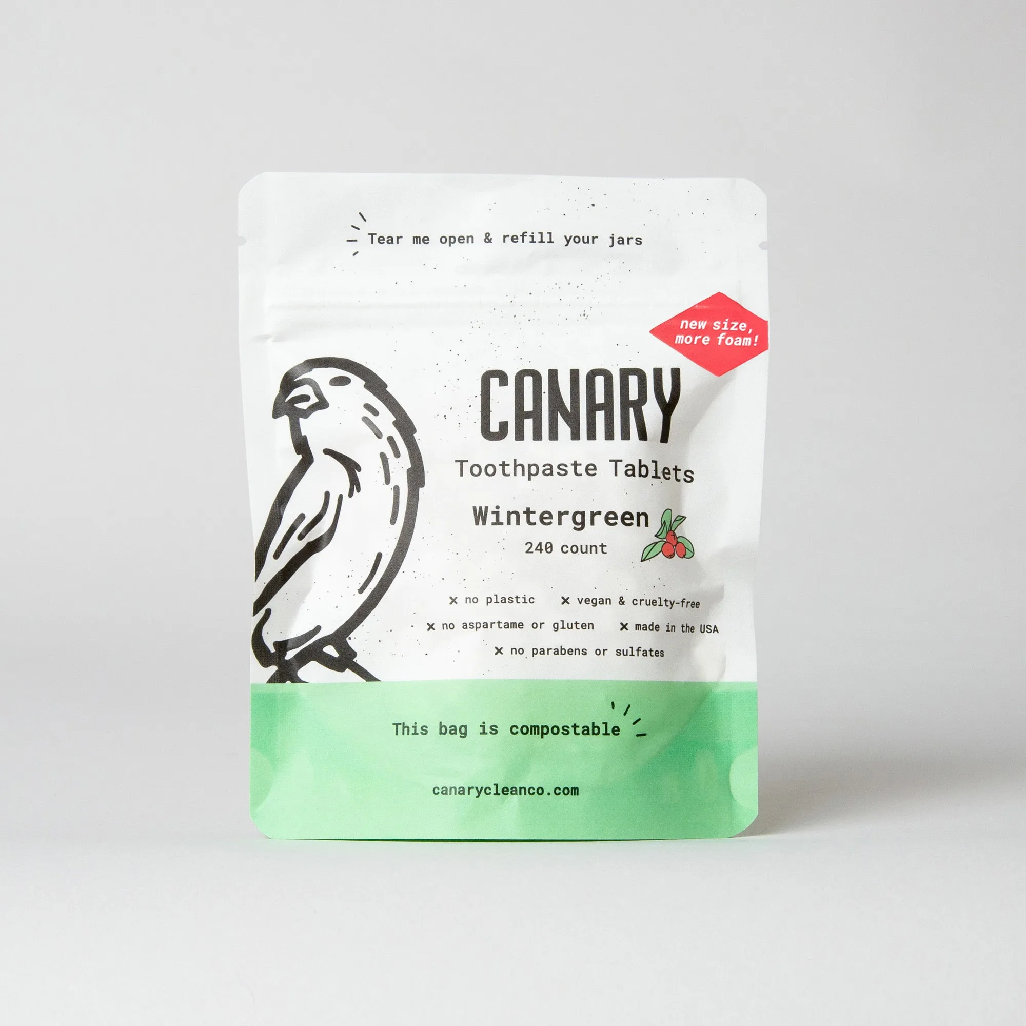 Wintergreen Toothpaste Tablets