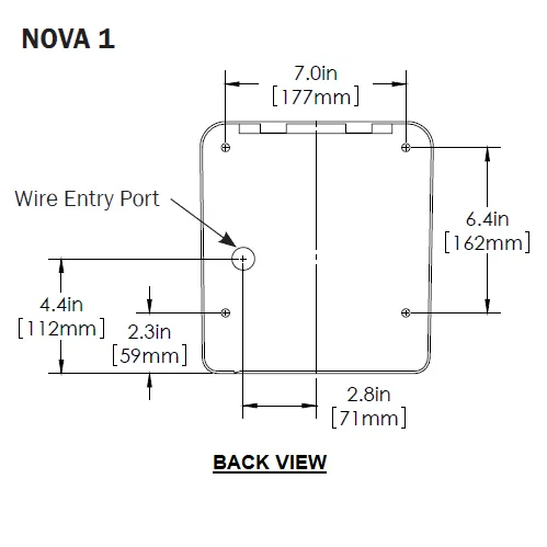 WORLD DRYER® NOVA® 1 Plug-in (0833) Hand Dryer - White Epoxy on Aluminum Automatic Surface-Mounted