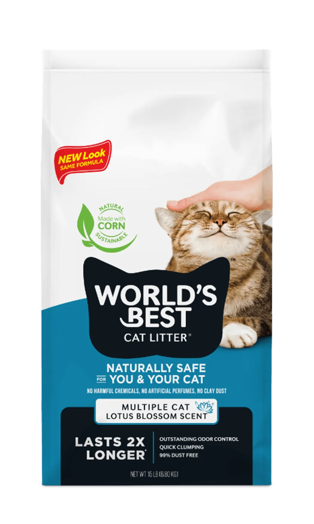 World's Best Cat Litter Multiple Cat Lotus Blossom Scented, Cat Litter