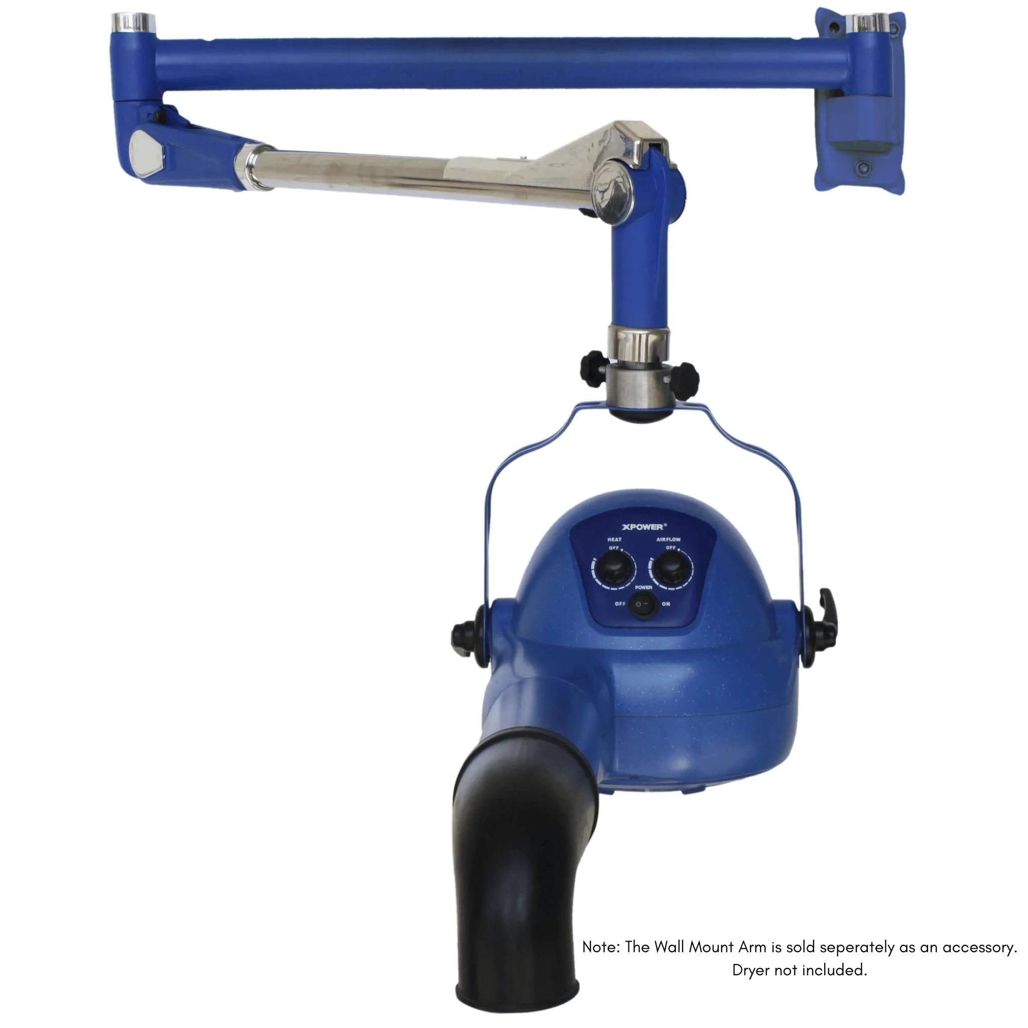 XPOWER Wall Mount Arm for Pet Grooming Finishing Dryers