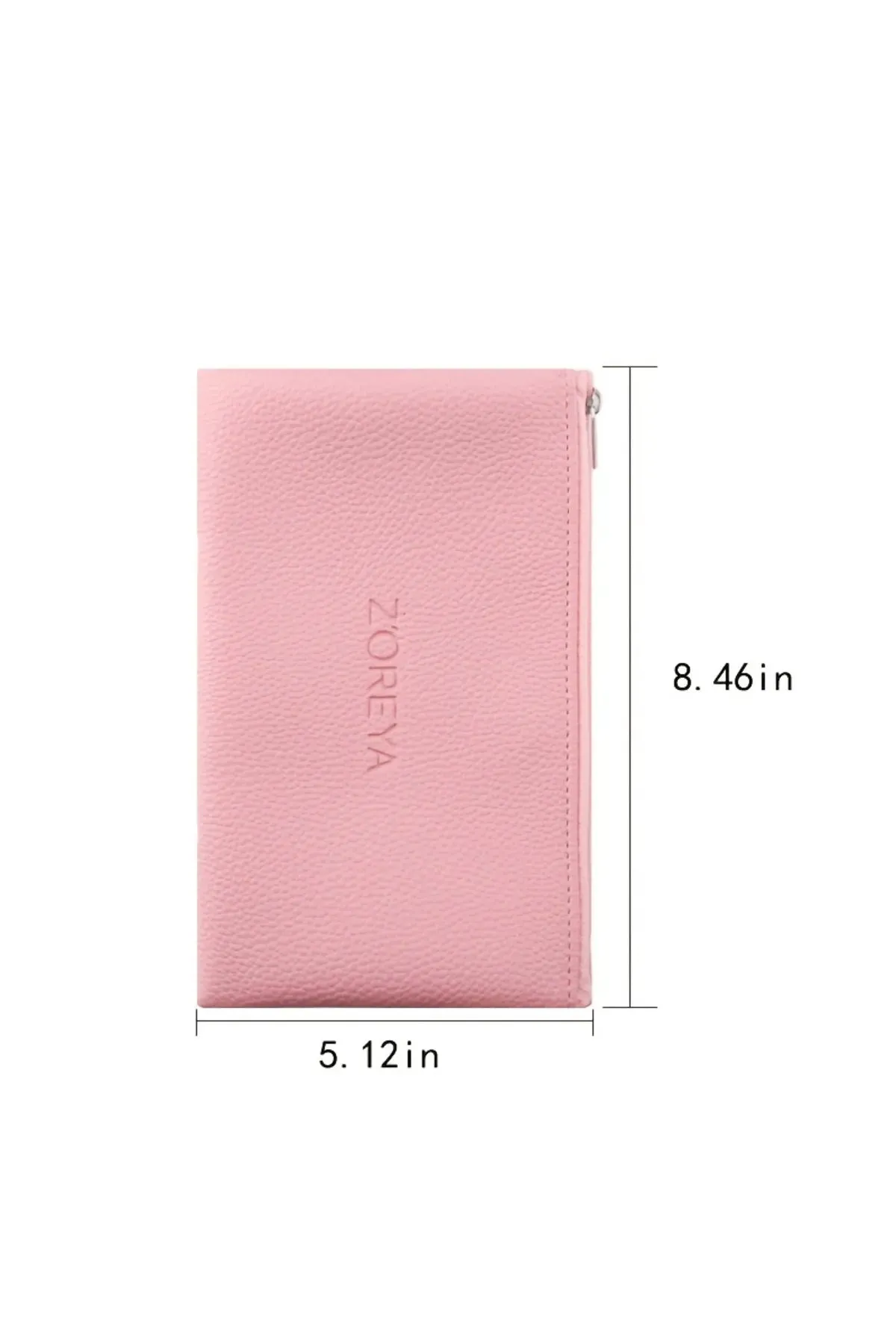 Z'oreya 10 Super Soft Pink Crystal Makeup Brush Set Pink Leather Bag